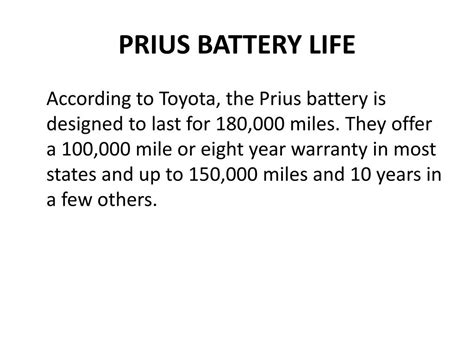 PPT - 2nd Generation Toyota Prius' Battery PowerPoint Presentation ...