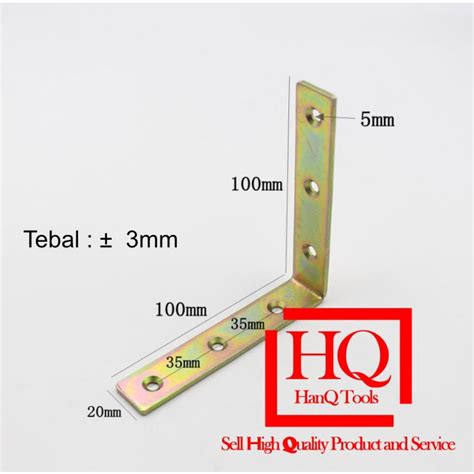 Jual Siku Besi L Siku Rak Penyangga Meja Kursi TV Ambalan Shelf Bracket