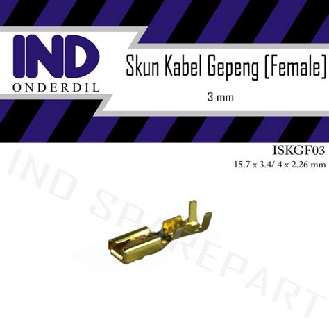 Jual Skun Sekun Terminal Kabel Connector Conector Konektor Gepeng Pipih