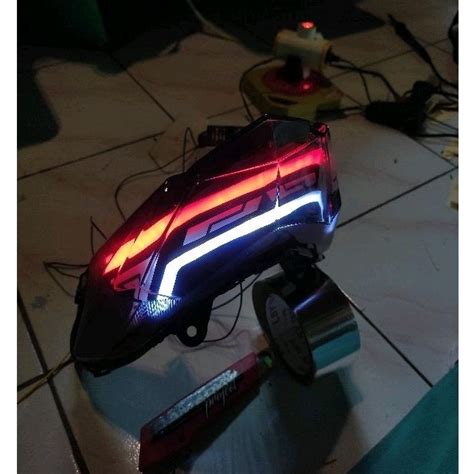 Jual Stoplamp Custom Led AES For Vario Led Old Model Pcx Shopee Indonesia