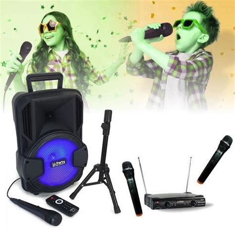 Enceinte Portable Enfant Karaoke Usb Bluetooth Party Mobile Micro