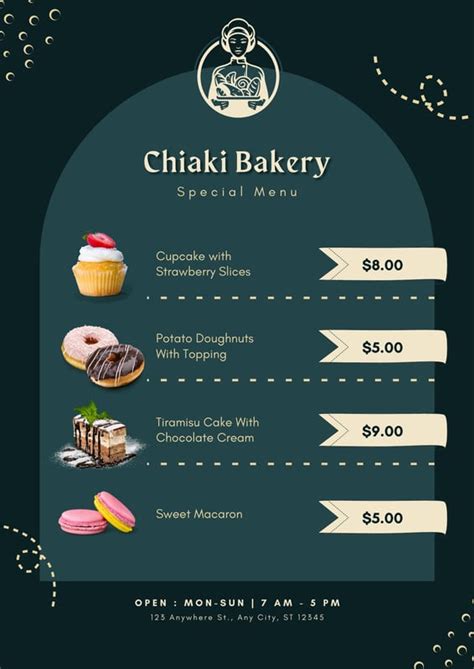 Free And Customizable Delectable Bakery Menu Templates Canva