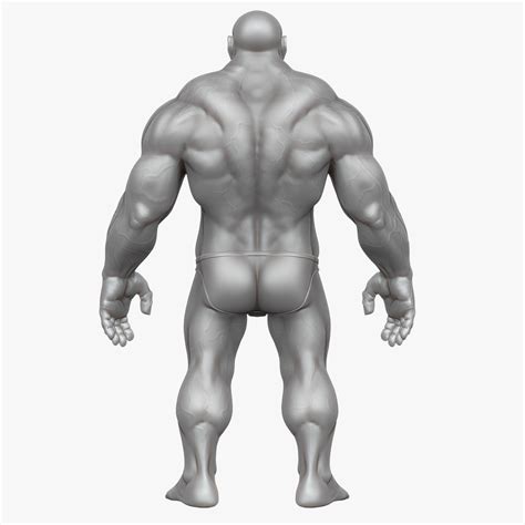 Sculpt Muscular Man Zbrush 3d Obj