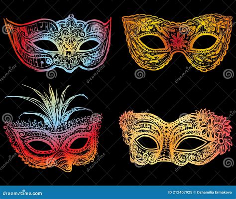 Masquerade Masks Vector CartoonDealer 32828118