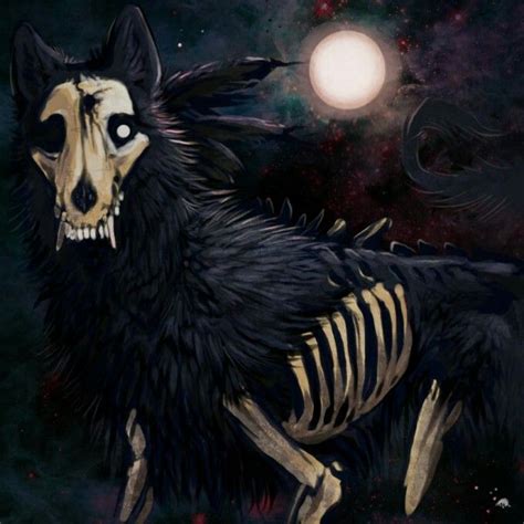 Zombie Wolf I Think With Images Canine Art Anime Wolf Art