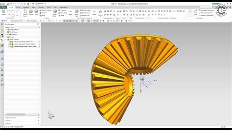 Siemens Plm Nx Gc Toolkit Bevel Gear Modeling Youtube