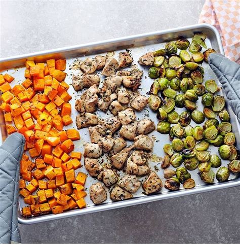 Sheet Pan Chicken With Squash And Brussels Sprouts Artofit