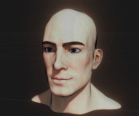 3d Model Realistic Male Head 3d Model Animated With Facial Expressions Turbosquid 2115768