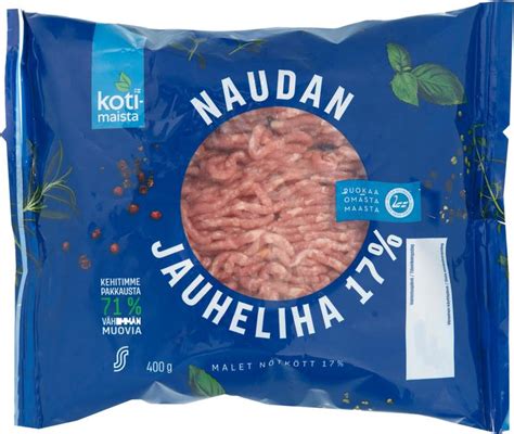 Kotimaista Naudan Jauheliha 17 400 G S Kaupat Ruoan Verkkokauppa