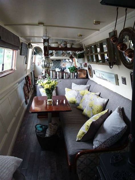 Boat house interior, House boat, Boat interior design