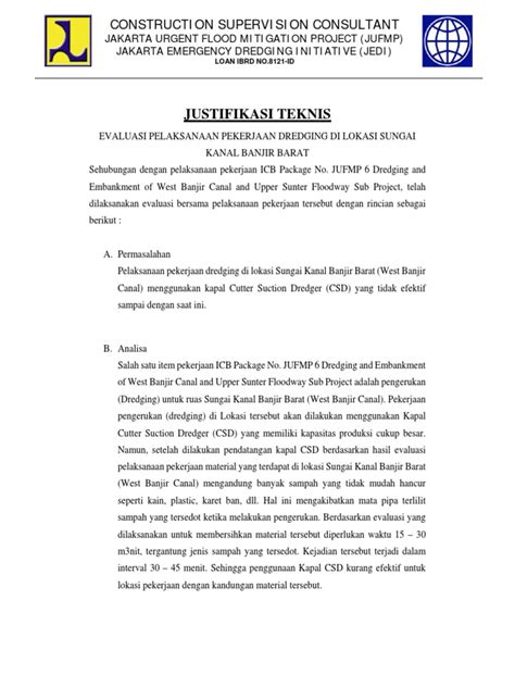 Justifikasi Teknis Indo Pdf