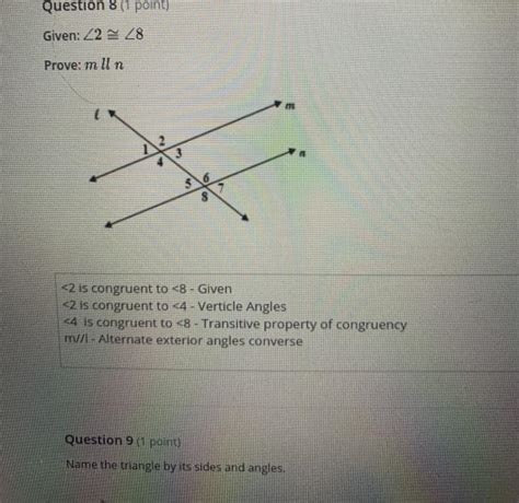 Solved Question Point Given Z Prove M Ll N Chegg