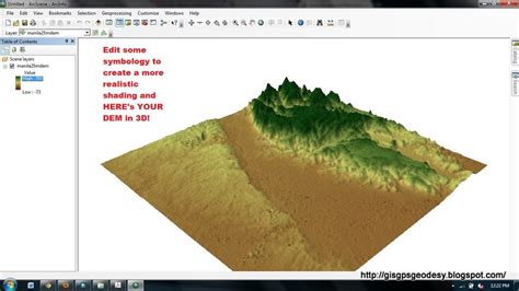 How To View Your Dem In 3d Using Arcscene