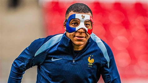 Kylian Mbappe Flaunts His Customized French Mask Which Hell Wear In