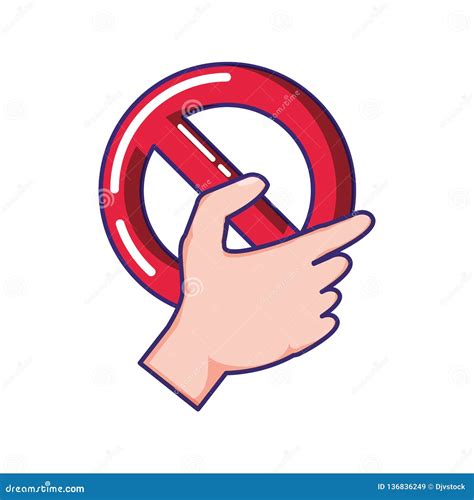 Prohibited Symbol Isolated Icon Stock Vector - Illustration of access, restrictive: 136836249