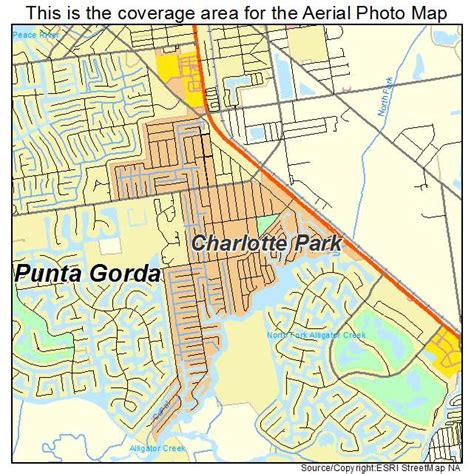 Aerial Photography Map of Charlotte Park, FL Florida