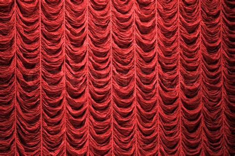 Red curtain background texture | Stock image | Colourbox