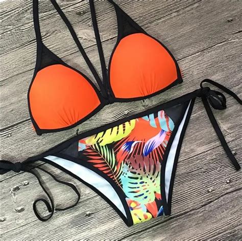 Hot Sexy Micro Bikinis Women Swimsuit Push Up Bandage Bikini Set 2018