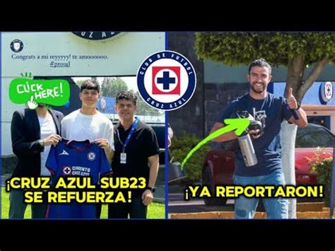 CRUZ AZUL YA REPORTO AMAURY GARCÍA REFUERZA A LA SUB23 futbol