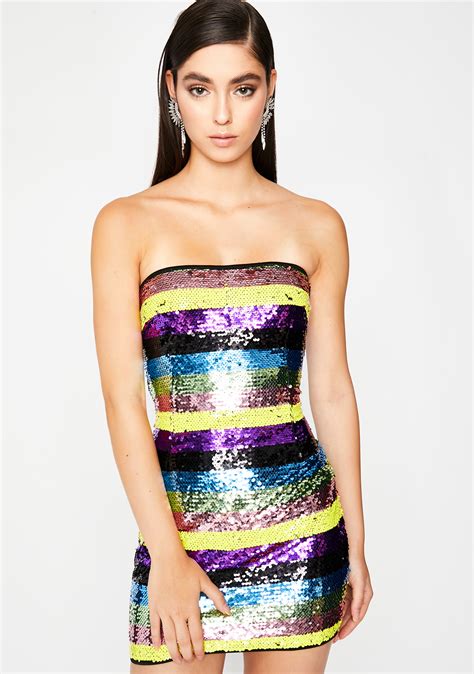 Sequin Mini Tube Dress Dolls Kill