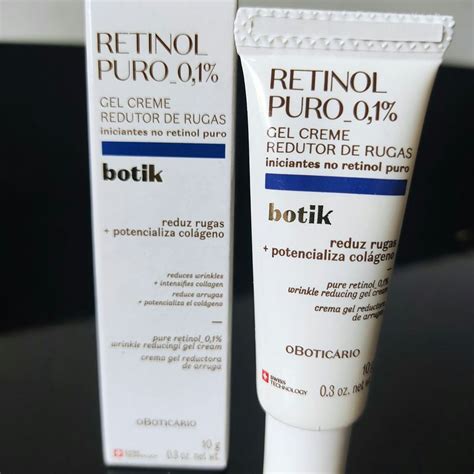 Gel Creme Redutor De Rugas Botik Retinol Puro 10g Shopee Brasil