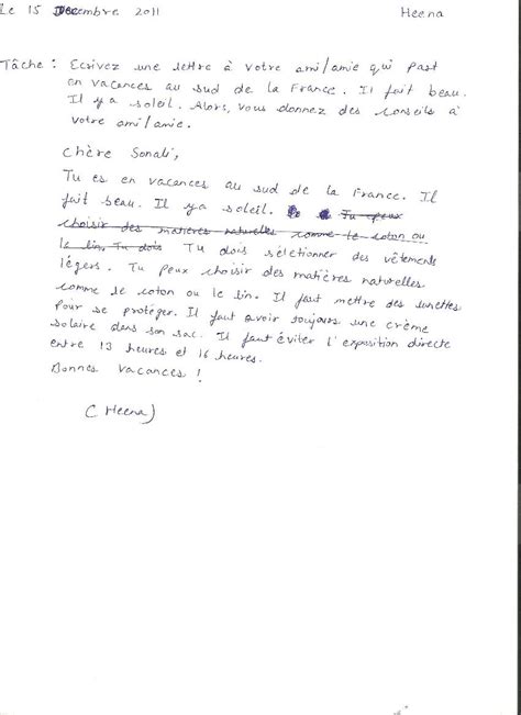 Ca T Che Ecrivez Une Lettre Votre Ami Amie Qui Part En