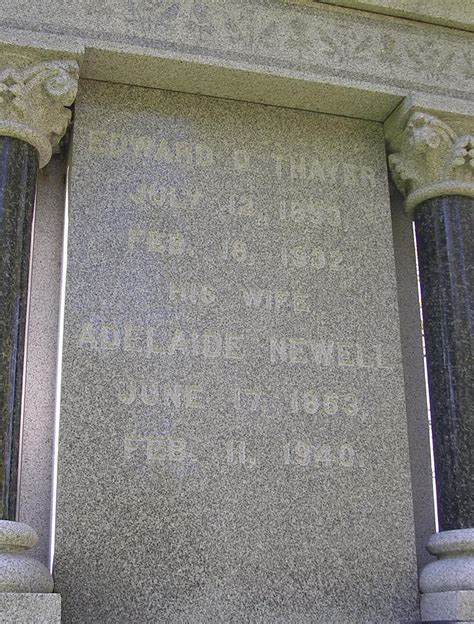 Adelaide Newell Thayer 1853 1940 Mémorial Find a Grave