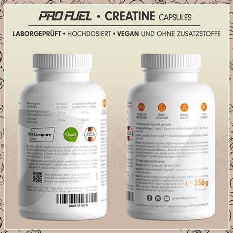 ProFuel CREATIN Kapseln Creapure 240 St Shop Apotheke