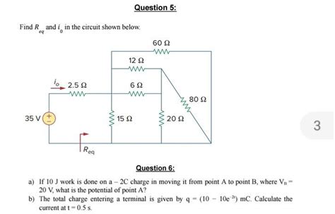 Solved Find Req And I0 In The Circuit Shown Below Question Chegg