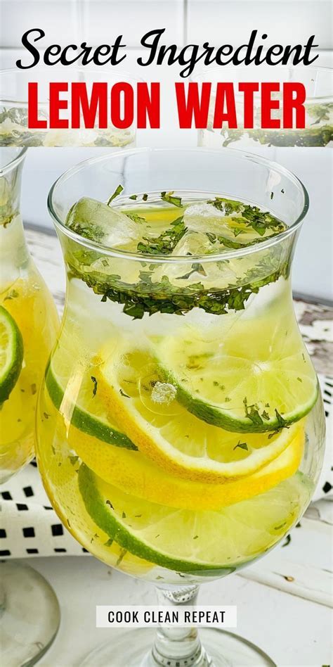 Zest Up Your Hydration Game Secret Ingredient Lemon Water Recipe