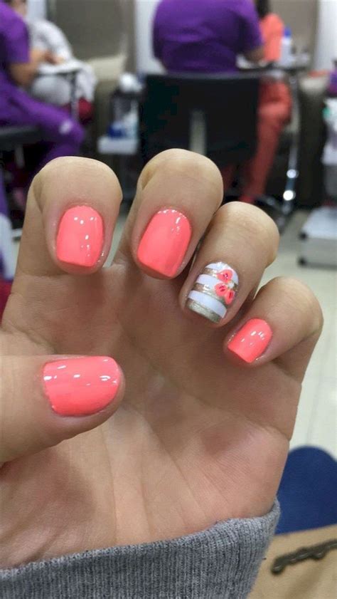 50 Beautiful Spring Nail Design Ideas The Wonder Cottage Coral