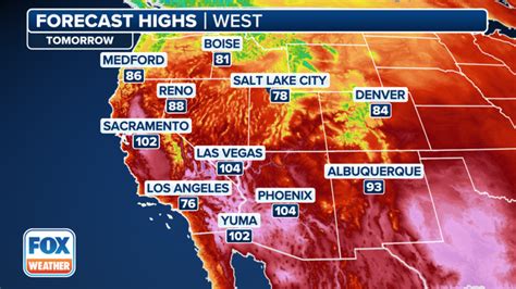 Life Threatening Triple Digit Heat To Bake Millions Across West This Week Fox Weather