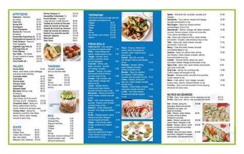 Chopsticks Menus In Laredo Texas United States