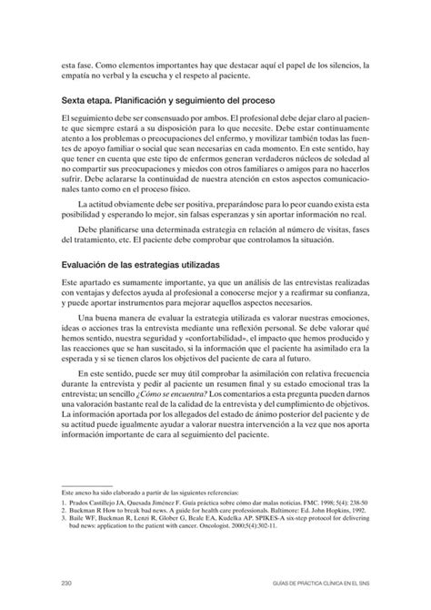 COMO DAR MALAS NOTICIAS COMUNICACION CLINICA ETAPAS DE BUCKMAN PDF