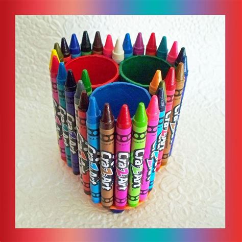 Crayon Pencil Holder 1 In 2020 Crayon Ts Diy Arts And Crafts