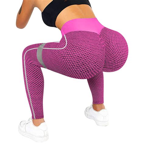 Vedxpay Women High Waist Yoga Pants Butt Lifting Leggings Slimming