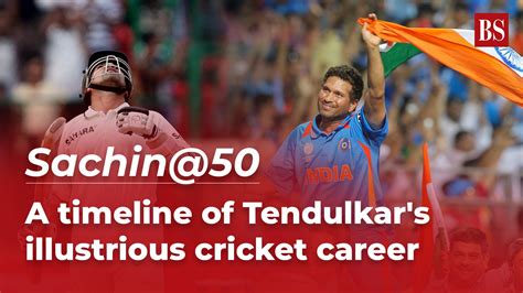 Sachin50 Of Cricket Legends And Nostalgia A Timeline Of Tendulkars