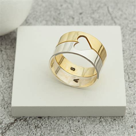 Couple Matching Rings, Engraved Matching Couple Valentines Rings ...