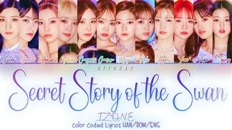 IZ ONE Secret Story of the Swan 환상동화 Color Coded Lyrics HAN ROM ENG