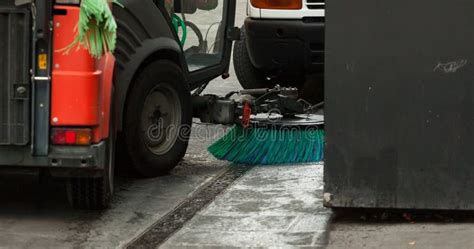 Street Sweeper Machine Cleaning the Streets Stock Photo - Image of boulevard, pavement: 101250696