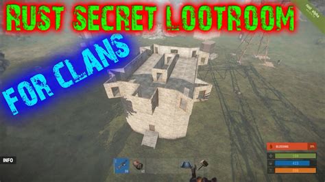 Rust Secret Loot Room And Tool Cupboard For Clans Base Design Youtube