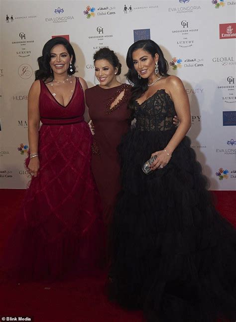 Eva Longoria Stuns In A Burgundy Gown At The Global T Gala In Dubai