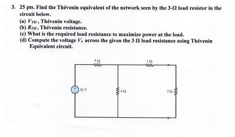 Solved 3 25 pts Find the Thévenin equivalent of the Chegg