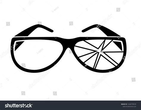 Broken Eyeglasses Clip Art