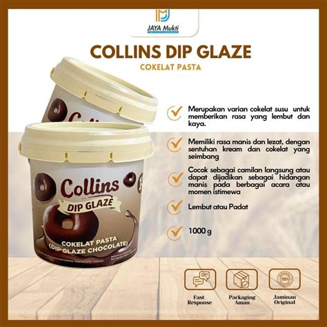 Jual Collins Dip Glaze 1 Kg Selai Premium Toping Kue Martabak Roti Cake