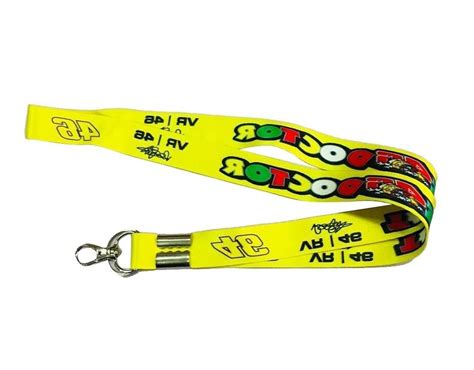 Printed Inch Yellow Satin Id Card Lanyard For School At Piece