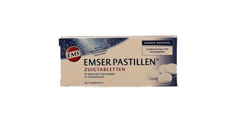 Emser Pastillen Zonder Menthol Zuigtabletten