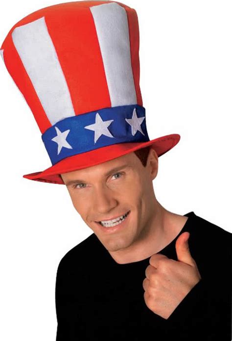 Uncle Sam Top Hat Usa Top Hat With Stars And Stripes Horror