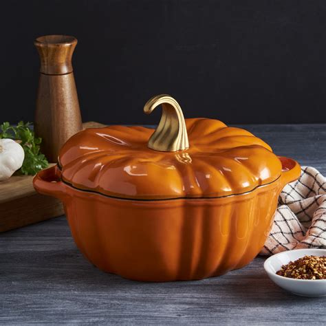 Smith And Clark Cast Iron Pumpkin Figural Dutch Oven And Reviews Wayfair