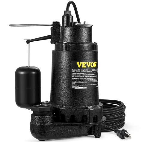 Vevor Sump Pump 1 Hp 5600 Gph Submersible Cast Iron Water Pump 1 12